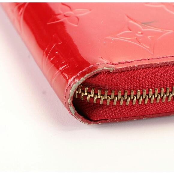 Louis Vuitton Red Monogram Vernis Clemence Zip Around Wallet - Patent Leather - Picture 9 of 9